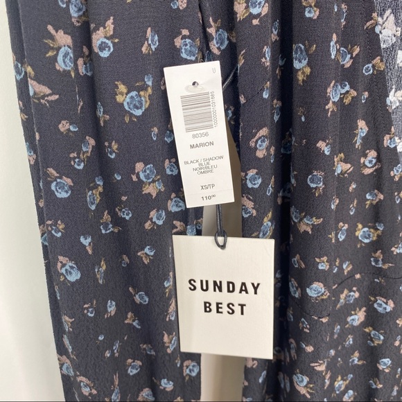 Aritzia Marion Mini Floral Wrap Dress XS - Picture 6 of 10